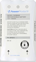 BATTERY FOR MOTOROLA P10 - 7.5 V / 1200 mAh / NiCd