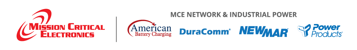 Mission Critical Electronics' Network and Industrial Power Division is comprised of American Battery Charging, DuraComm, Newmar Power, and Power Products Unlimited