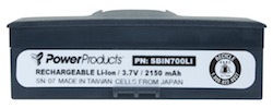 BATTERY FOR INTERMEC 700 MONO - 3.7V / 2500 mAh / 9.3 Wh / Li-Ion