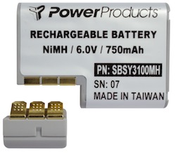 BATTERY FOR SYMBOL PDT3100 - 6.0V / 700 mAh / 4.2 Wh / NiMH